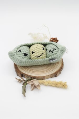 mini balles en crochet pour chat green peas vert