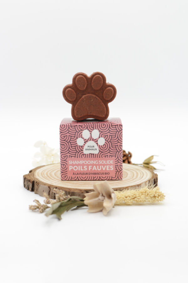 shampooing solide vegan poils fauves naiomy pets