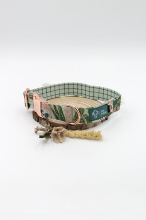 collier chien Crazy Plant Lady rose gold