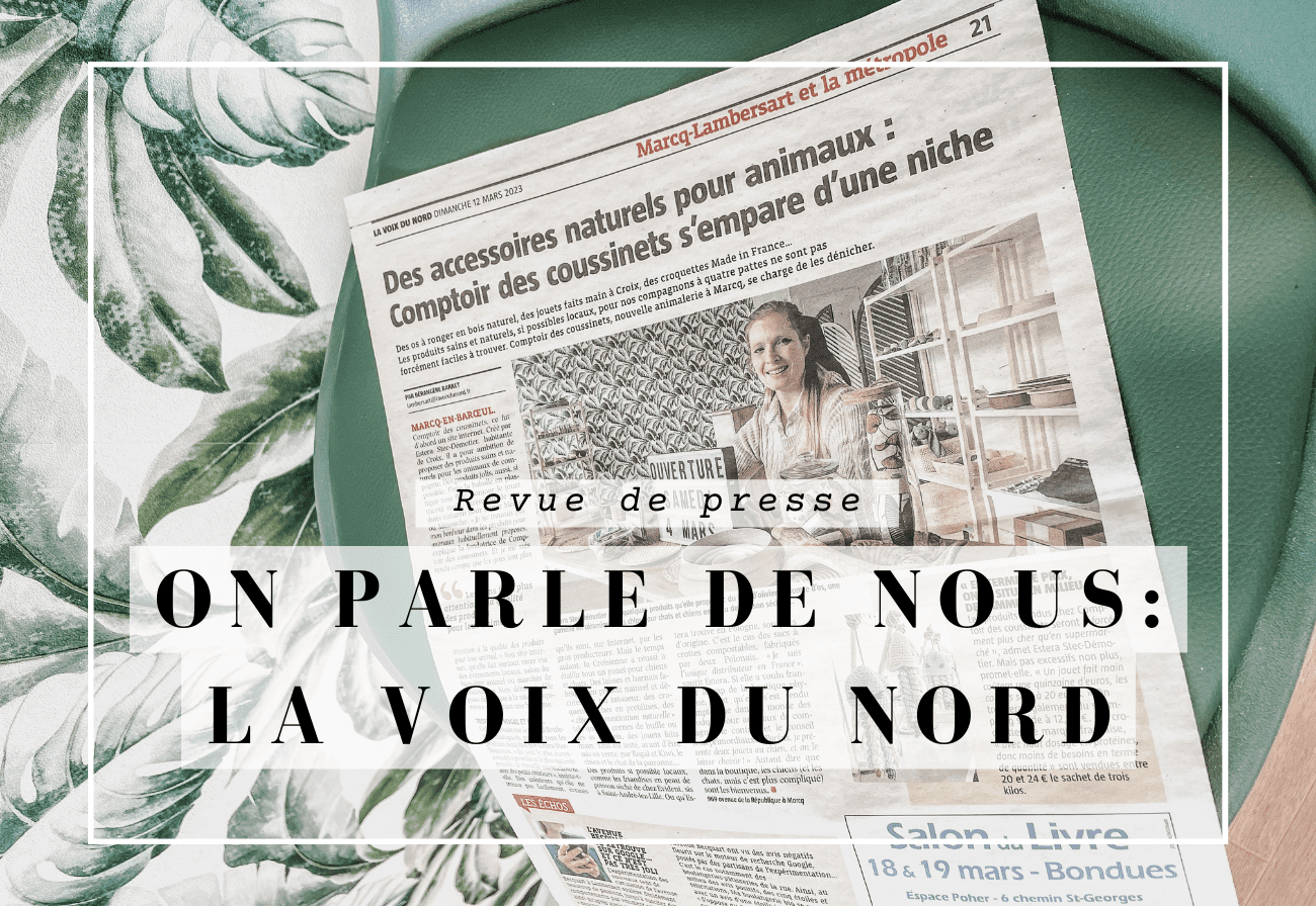 article Comptoir des Coussinets La Voix du Nord animalerie Lille