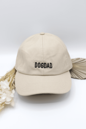 casquette dog dad coton beige