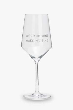 verre à vin dogs and wine make me fine cadeau dog mom dog dad