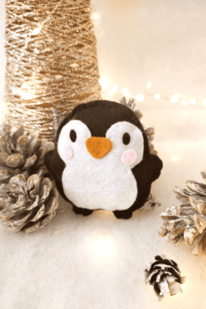 petit pingouin jouet pour chat noël herbe à chat