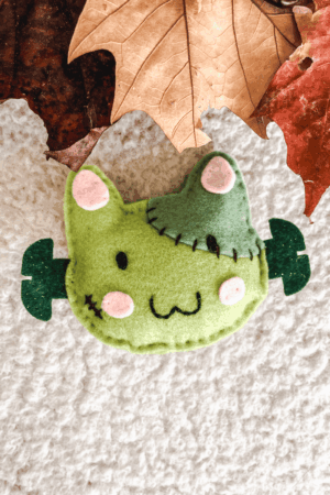 jouet pour chat halloween frankenstein herbe à chat