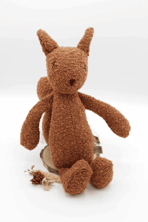 doudou pour chien écureuil peluche pour chien minimaliste