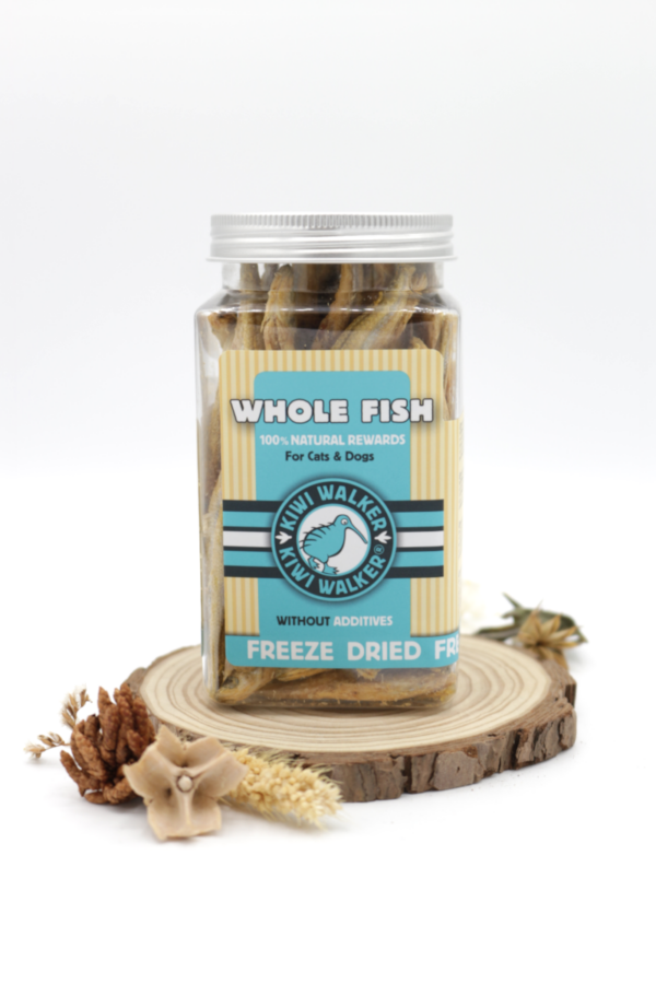 friandises naturelles poisson entier lyophilisé pour chien et chat